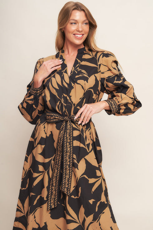 autumn-leaf-woven-midi-dress Flying Tomato - Sophia's Style-3